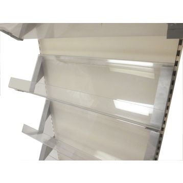 Perspex Newspaper Display Shelves (Set of 4)