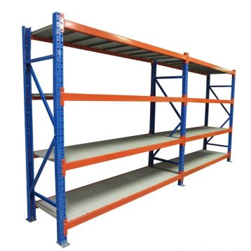 Heavy Duty Longspan Storage / Warehouse Racking (2 x Bays, 4 x Levels)