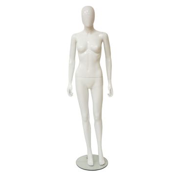 Female Mannequin White High Gloss - R306