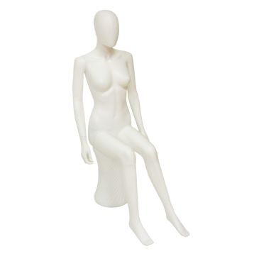 Female Mannequin Egg Head Seated - R316
