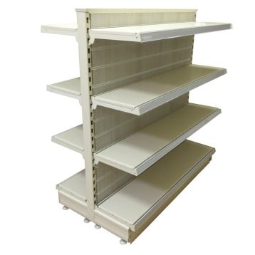 Gondola Shelving Unit 470mm x 1250mm With Slatwall Board To Rear (E)