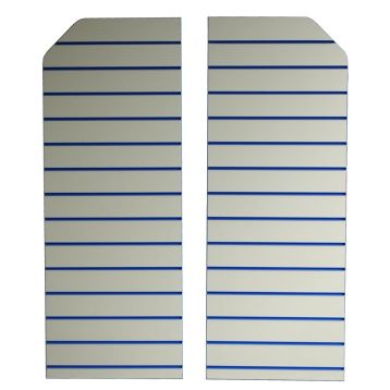Light Grey Slatwall End Panels For Wall / End Unit (1450mm x 560mm)
