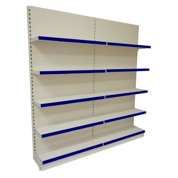 Wall Shelving 1250mm 2 x Bays Joining Together