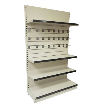 Wall Shelving : 665mm Slat panell / Shelved Starter Unit