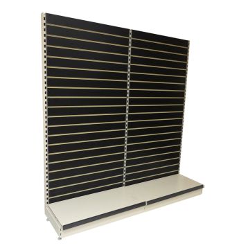 Wall Shelving : 1000mm Black Slatwall 2 x Joining Bays