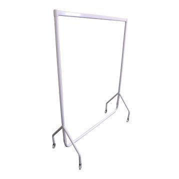 STANDARD WHITE HEAVY DUTY GARMENT RAIL 