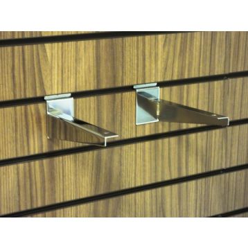 SLATWALL BRACKETS FOR WOOD SHELVES - SOLD IN PAIRS