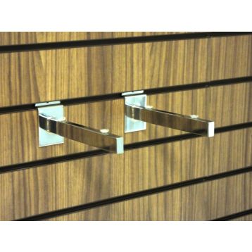 Slatwall Glass Brackets For Glass Shelves (Sold In Singles)