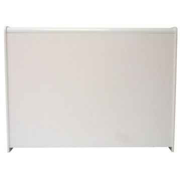 Economy Self Assembly Counter Solid 1200mm White 1501