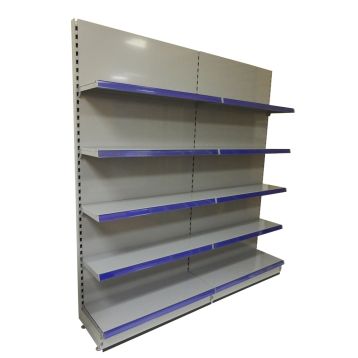 2 x 1000mm Silver Joining Wall Shelving Units