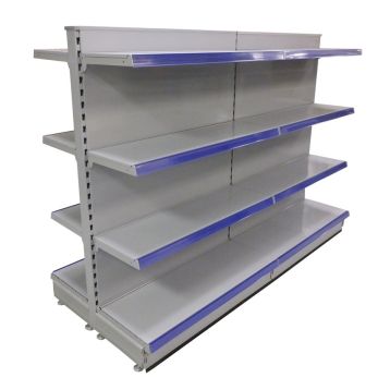 2 x 665mm Silver Joining Gondola Shelving Units