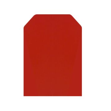 Red Ungrooved Gondola End Panel (1200mm x 810mm)