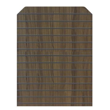 Walnut Slatwall Gondola End Panel (1450mm x 1050mm)