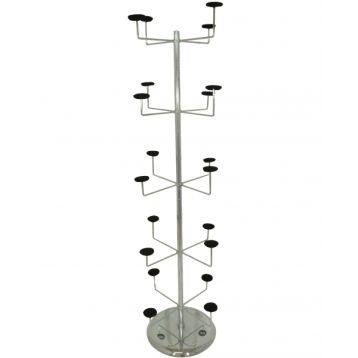 5 TIER CHROME HAT STAND 