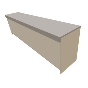 Solid Counter with Laminate Curved Top  (SFSC32)