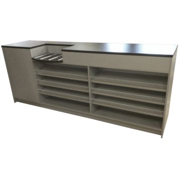 Convenience Store Counter With Black Laminate Top (SFS8)