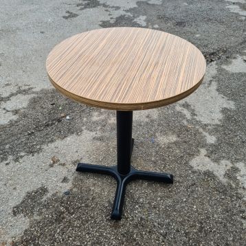 Used Wooden Top Round Table (G)
