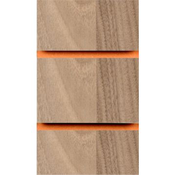 Light Walnut Slatwall Board Panels 2400mm x 1200mm