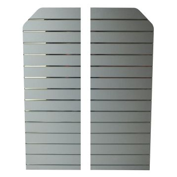 Pewter Slatwall End Panels For Wall / End Unit (1450mm x 560mm)