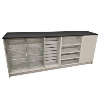 Convenience Store Counter With Black Laminate Top (SFSC71)