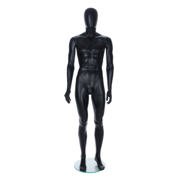 Male Mannequin Black Egg Head