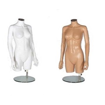 Female Torso Mannequin With Arms And Stand  