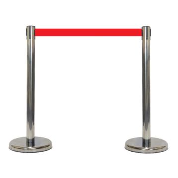 RETRACTABLE BARRIER POST (RED)