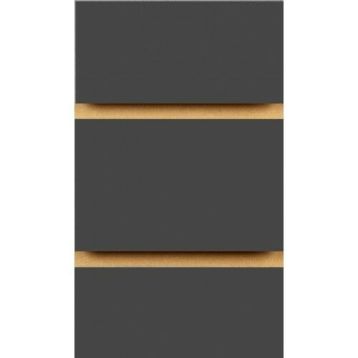Graphite Dark Grey Slatwall Board Panels 2400mm x 1200mm