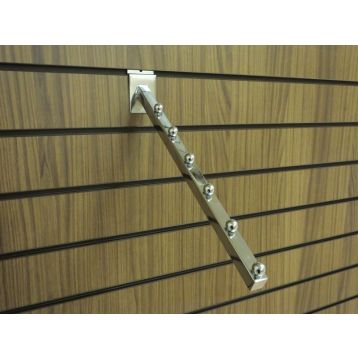 Slatwall 6 Ball Sloping Arm