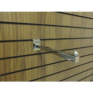 Slatwall Straight Square 400mm Arm