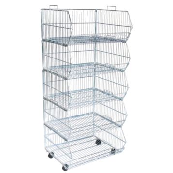 Wire Stacking Basket Complete Set