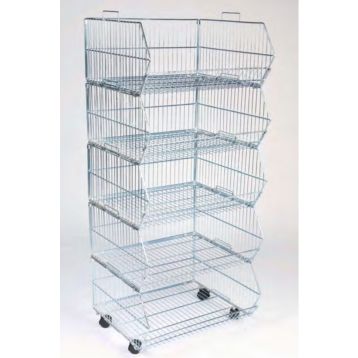 Wire Stacking Basket Complete Set