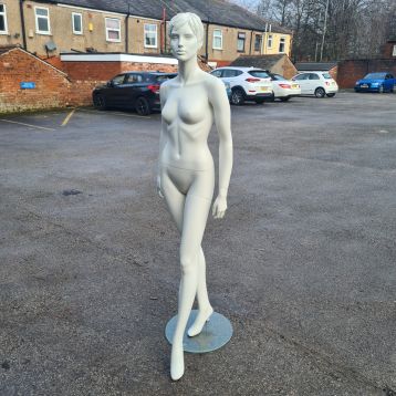 Used Female Mannequin With Glass Base (C)