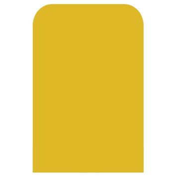 Yellow Ungrooved Gondola End Panel (1420mm x 1050mm)