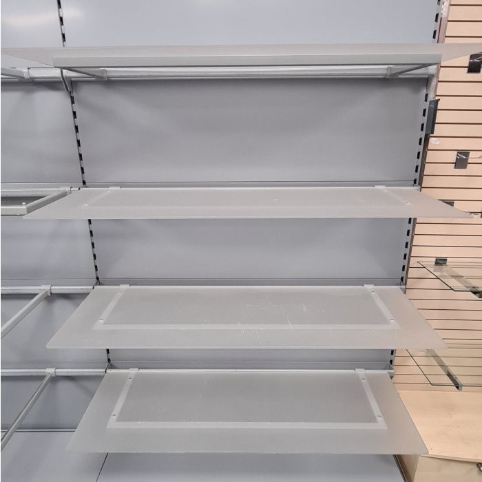 Used Perspex Shelves For Tegometall Eden Evolve S50i Twinslot