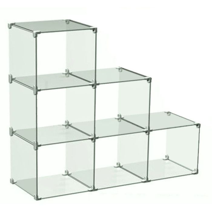 Glass cube cheap display case