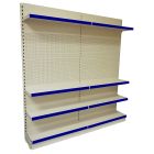 Wall Shelving : 665mm Peg Panel / Shelved 2 x Joining Bays