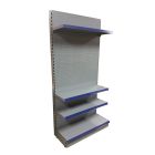 Wall Shelving Silver : 665mm Peg Panel / Shelved Starter Unit