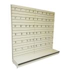 Wall Shelving : 665mm  Metal Slat Panels 2 x Joining Bays